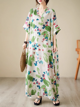 Strand-Kaftankleid mit Sunset Serenad-Muster